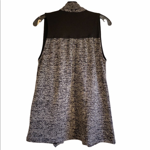 Dex Cardigan Style Layering Vest Black and Grey XS - Picture 9 of 9